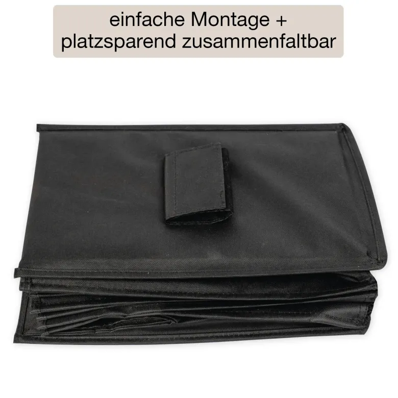 TimeTEX Hänge-Regal "Origami" A4 mit 8 Fächern, aus Nylongewebe, schwarz