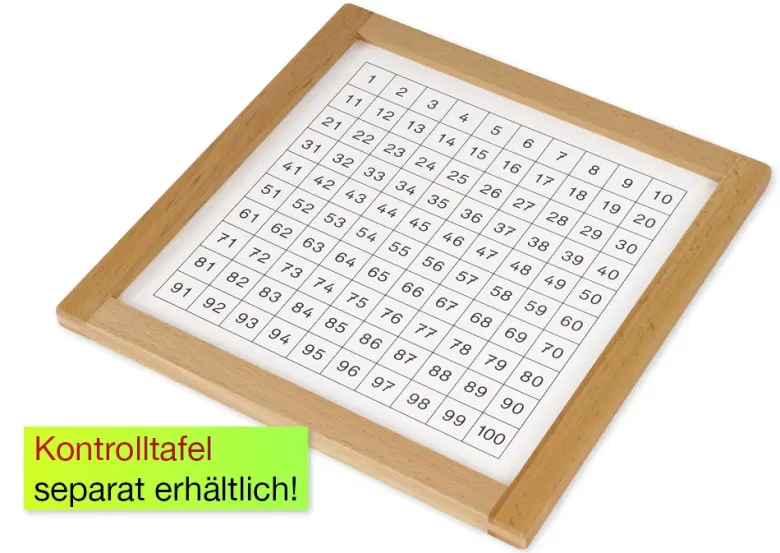 TimeTEX Hunderterbrett "Montessori Premium"