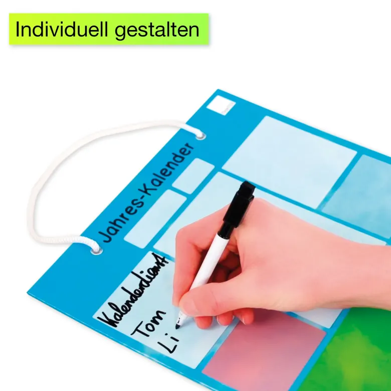 TimeTEX Jahres-Kalender magnetisch, ca. 28 x 41 cm