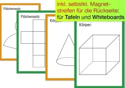 TimeTEX Karten "Geometrische Körper" aus Pappe A4, magnetisch, 57-tlg. in Box