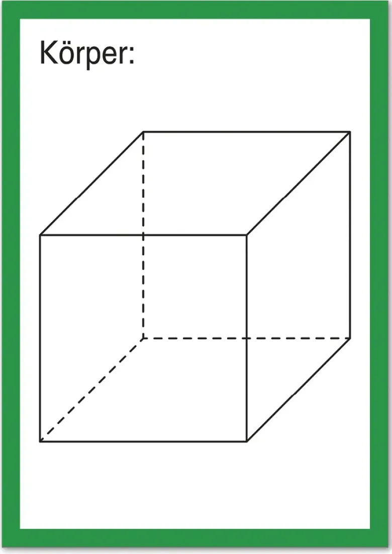 TimeTEX Karten "Geometrische Körper" aus Pappe A4, magnetisch, 57-tlg. in Box