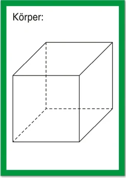 TimeTEX Karten "Geometrische Körper" aus Pappe A4, 57-tlg.