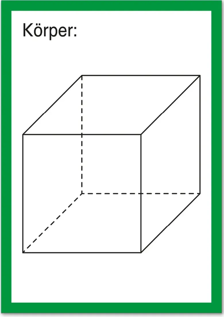 TimeTEX Karten "Geometrische Körper" aus Pappe A4, 57-tlg.