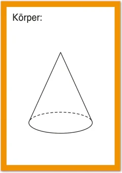 TimeTEX Karten "Geometrische Körper" aus Pappe A4, 57-tlg.