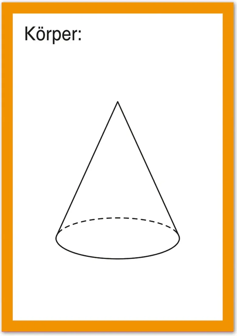 TimeTEX Karten "Geometrische Körper" aus Pappe A4, 57-tlg.