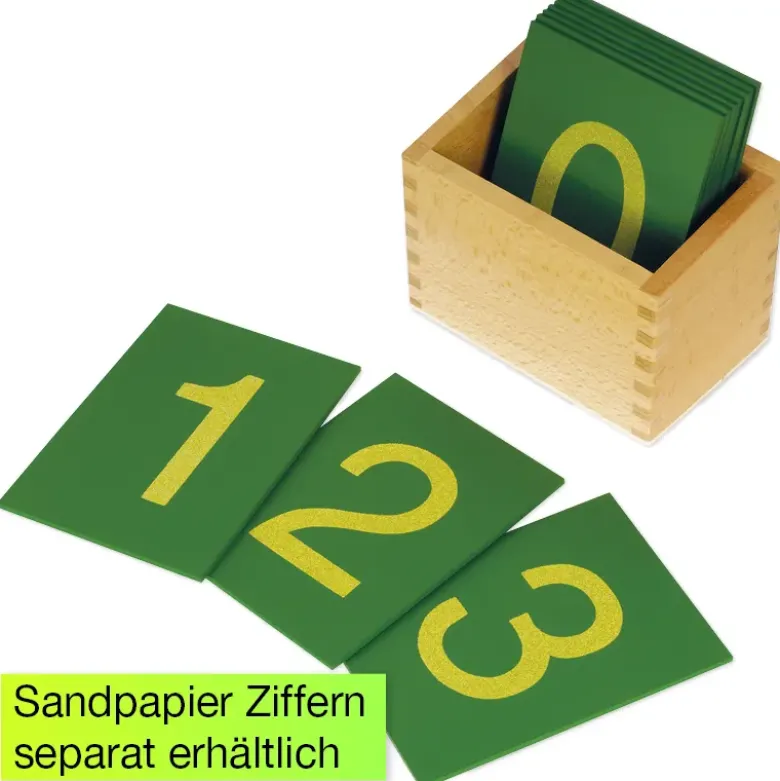 TimeTEX Kasten für Sandpapier Ziffern "Montessori Premium"