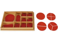 TimeTEX Kasten mit Bruchrechenkreisen aus Kunststoff