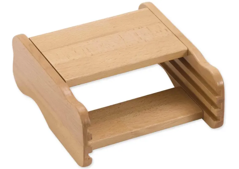 TimeTEX Kasten mit 3 Fächern für die Botanischen Puzzles "Montessori Premium"