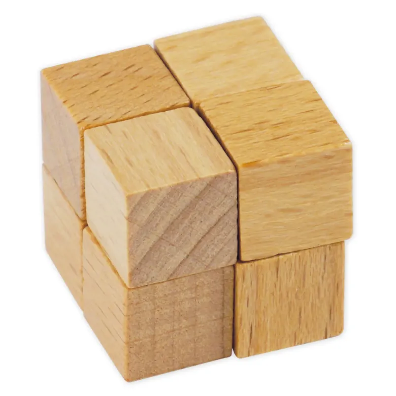 TimeTEX Kasten mit Kuben zum Rosa Turm "Montessori Premium"