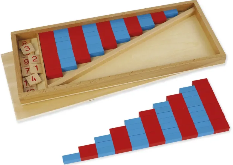 TimeTEX Kleine Numerische Stangen "Montessori Premium"