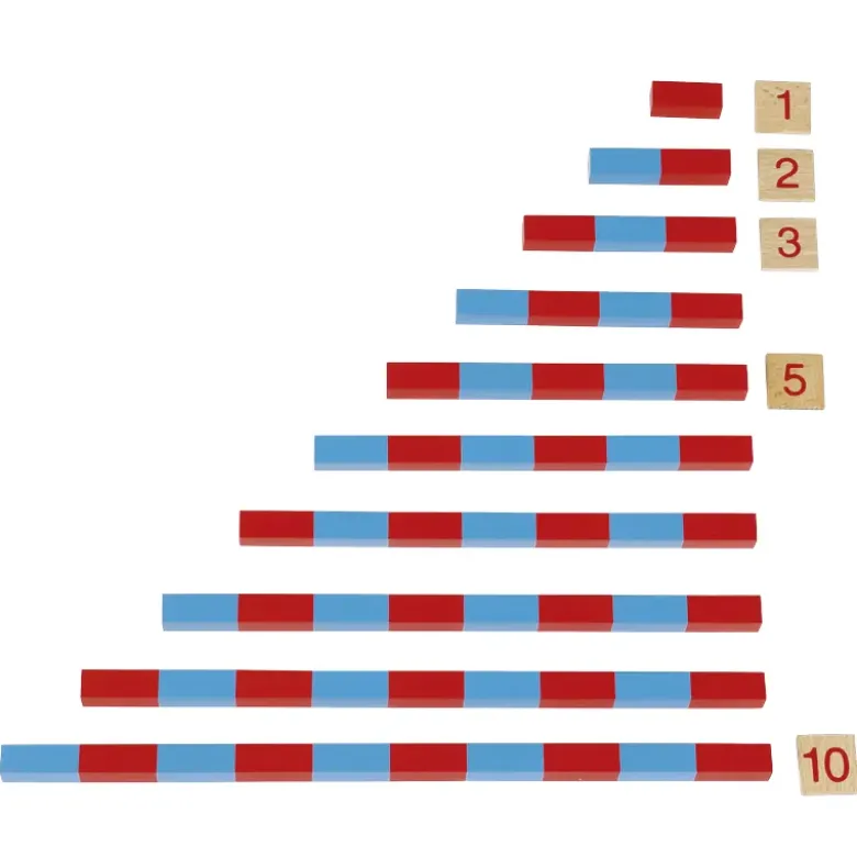 TimeTEX Kleine Numerische Stangen "Montessori Premium"