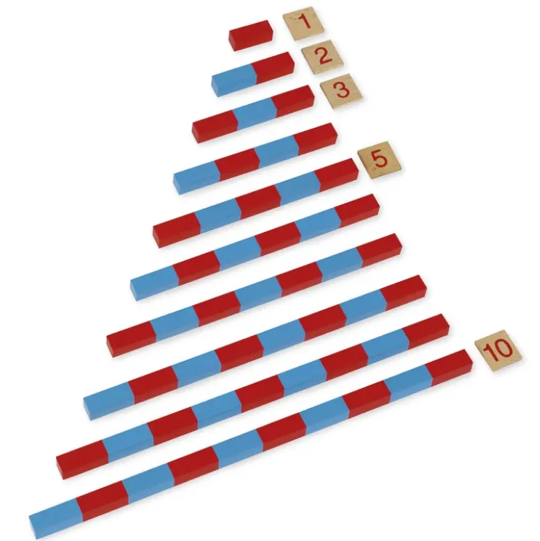TimeTEX Kleine Numerische Stangen "Montessori Premium"