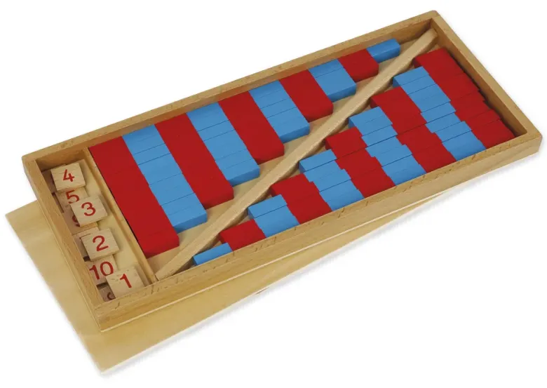 TimeTEX Kleine Numerische Stangen "Montessori Premium"