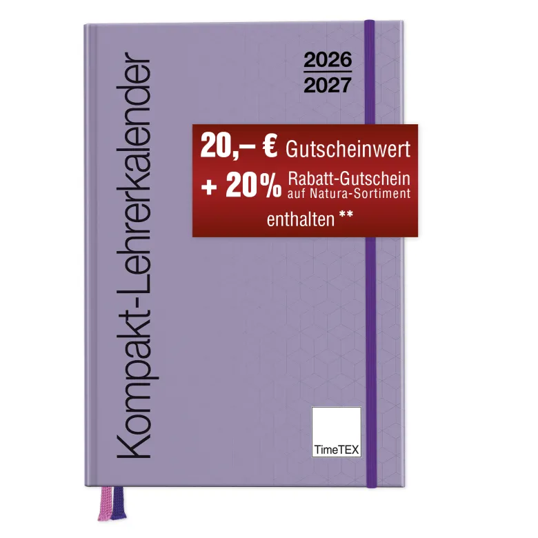TimeTEX Kompakt-Lehrerkalender A4-Plus 2026/2027