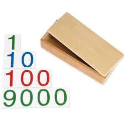 TimeTEX Kästchen für die großen Zahlenkarten "Montessori Premium"
