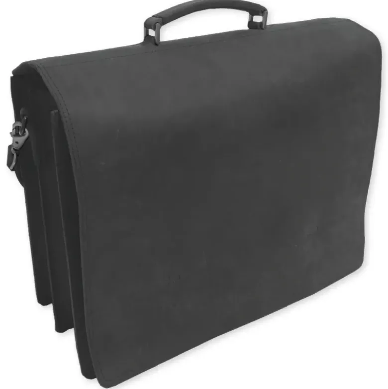 TimeTEX Leder-Tasche "Futura", schwarz, Sattelleder