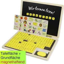 TimeTEX Lese-Klapp-Computer, 189-tlg., Holz, magnetisch