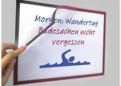 TimeTEX Magnet-Klapp-Rahmen A3 farbig, selbsthaftende Rückseite, 2 Stück