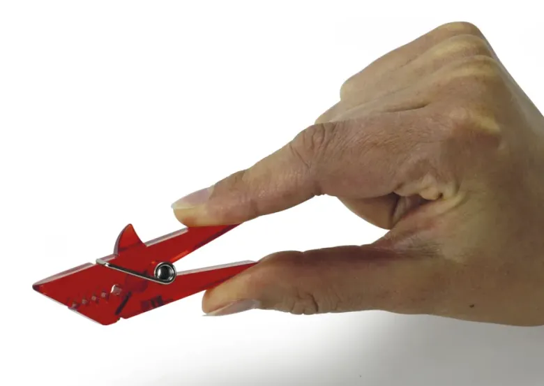 TimeTEX Magnet-Kunststoff-Klammern "Haifisch", 4-tlg., ca. 6 cm
