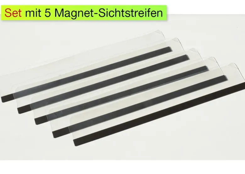 TimeTEX Magnet-Sichtstreifen, 5-tlg.
