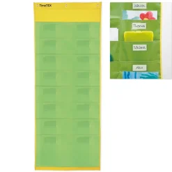 TimeTEX Materialtaschen-Station "Greenly", mit 16 Einsteck-Taschen A4, 124x50 cm