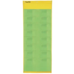 TimeTEX Materialtaschen-Station "Greenly", mit 16 Einsteck-Taschen A4, 124x50 cm