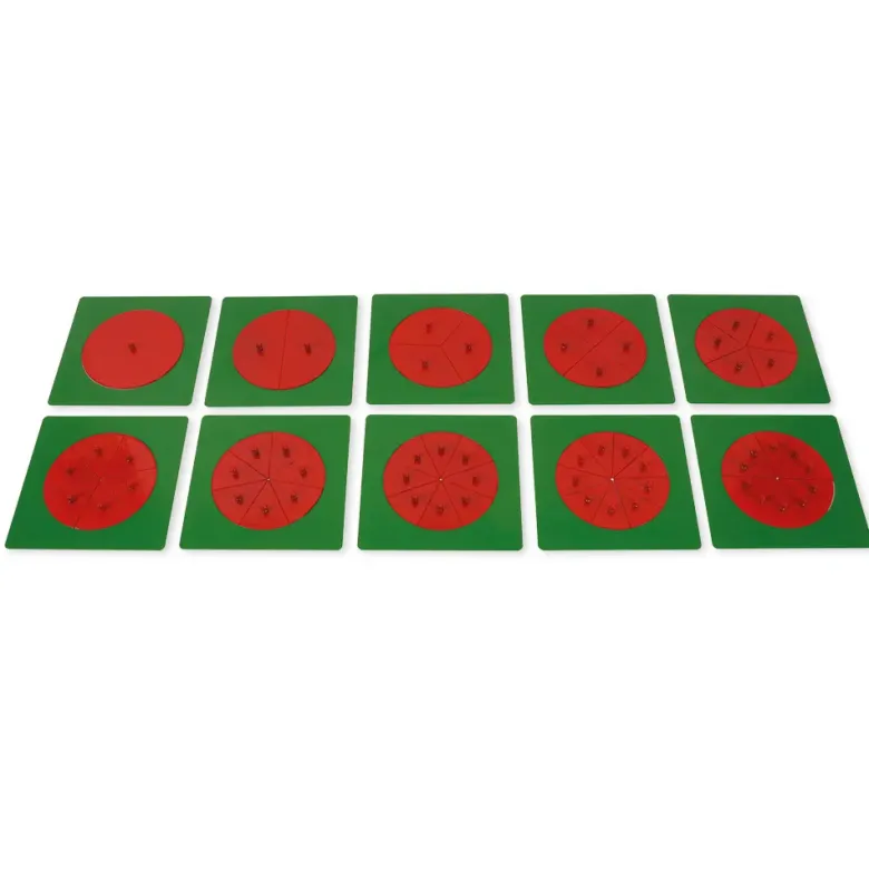 TimeTEX Metallene Bruchrechenkreise "Montessori Premium"