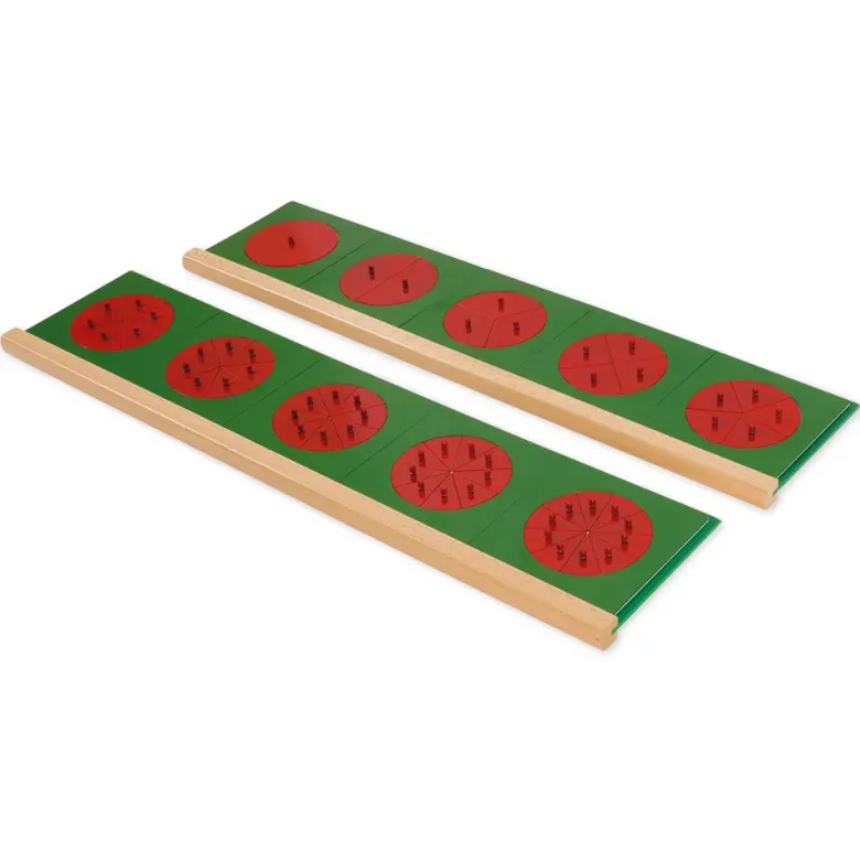 TimeTEX Metallene Bruchrechenkreise "Montessori Premium"