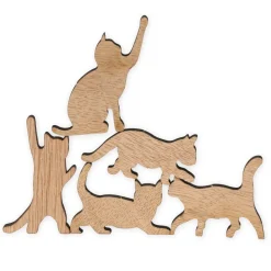 TimeTEX Mini-Geduldsspiel "Katzen-Stapel"
