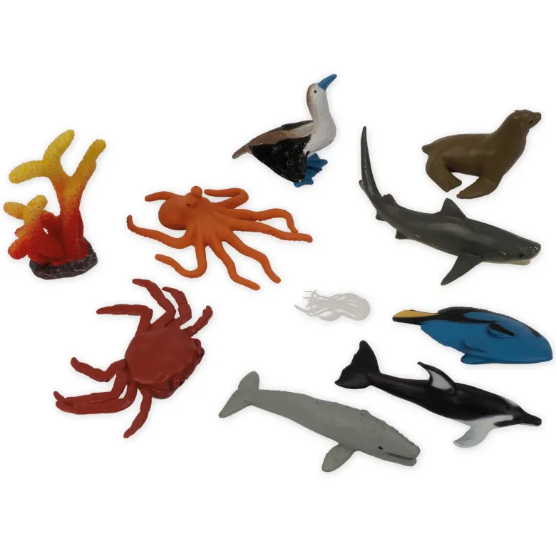 TimeTEX Mini-Meerestiere-Set "Montessori Premium"