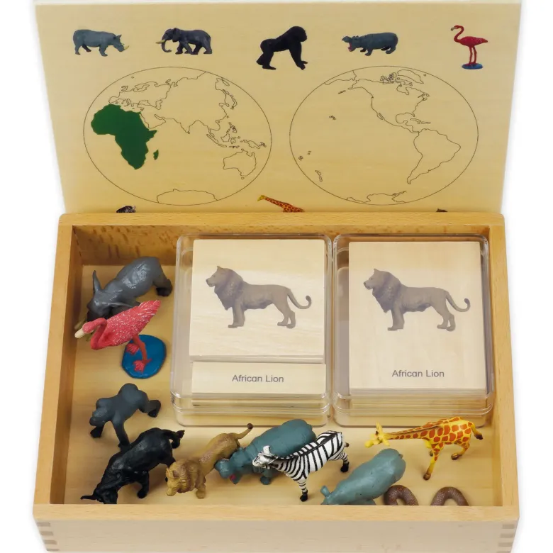 TimeTEX Mini-Tiere-Set Afrika "Montessori Premium"