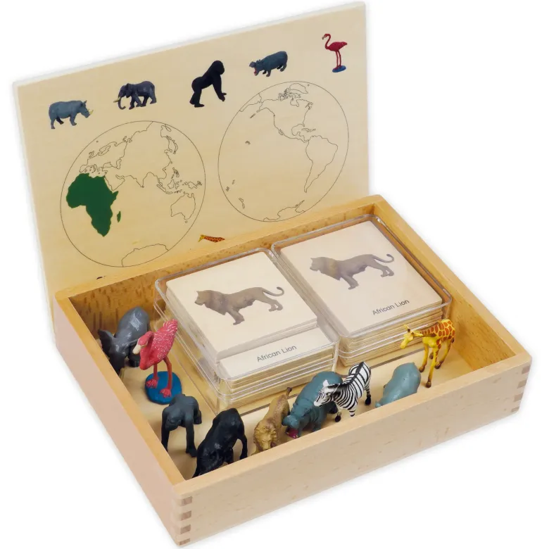 TimeTEX Mini-Tiere-Set Afrika "Montessori Premium"