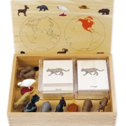 TimeTEX Mini-Tiere-Set Nordamerika "Montessori Premium"