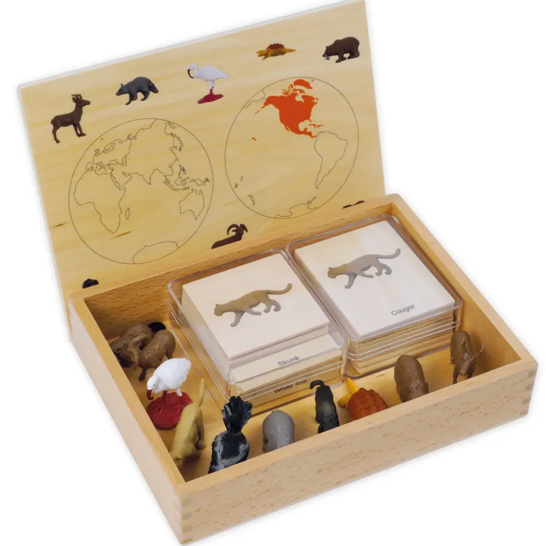 TimeTEX Mini-Tiere-Set Nordamerika "Montessori Premium"