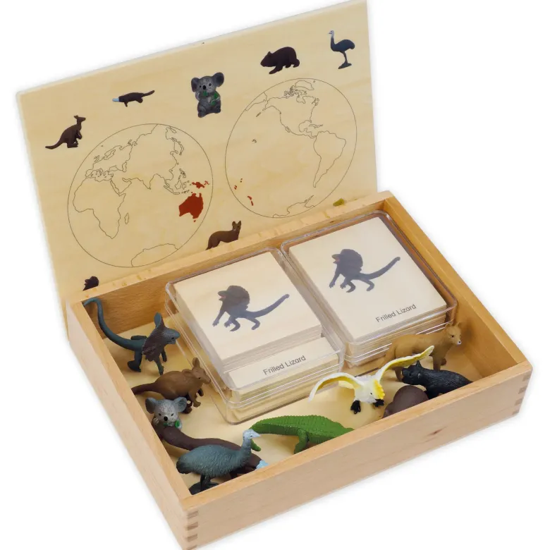 TimeTEX Mini-Tier-Set Australasien "Montessori Premium"