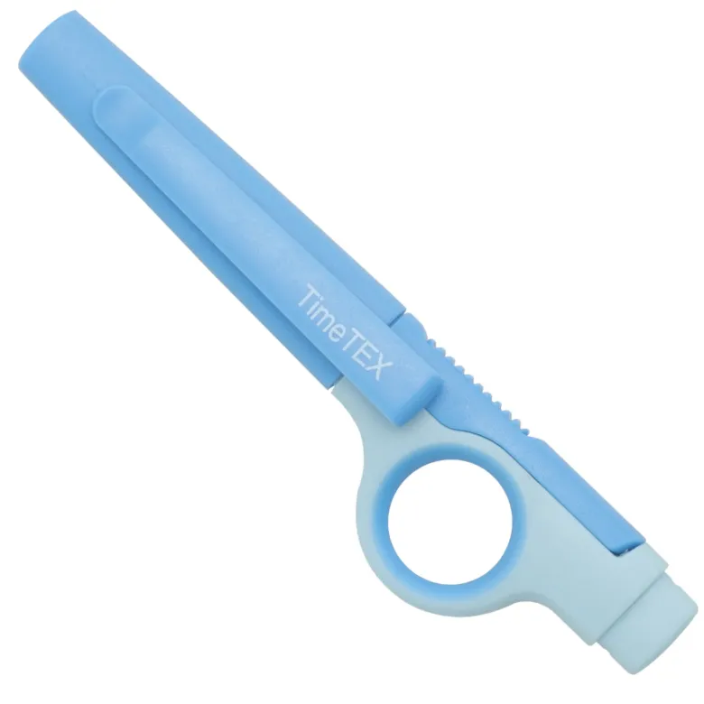 TimeTEX Multifunktions-Schere 2in1, mit Cuttermesser, blau
