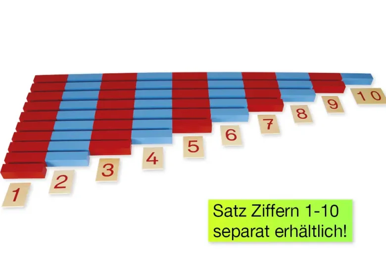 TimeTEX Numerische Stangen "Montessori Premium"