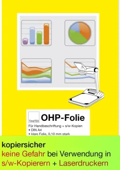 TimeTEX-OHP-Folie (kopierfähig), Box 100 Stück