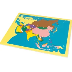 TimeTEX Puzzlekarte Asien "Montessori Premium"