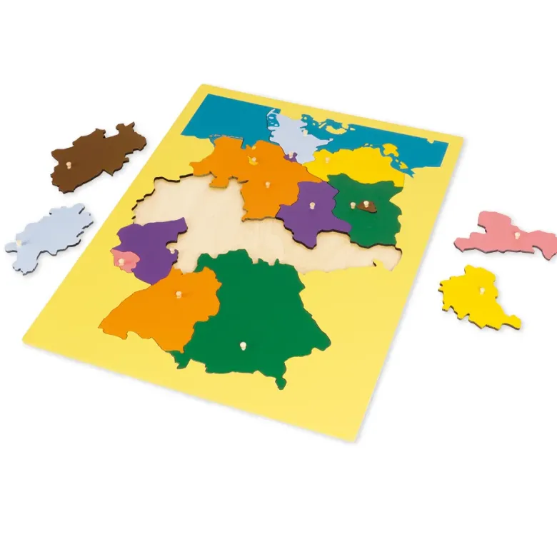 TimeTEX Puzzlekarte Deutschland "Montessori Premium"