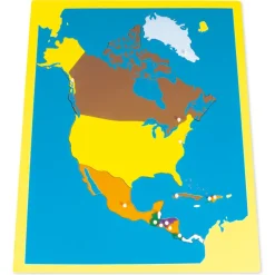 TimeTEX Puzzlekarte Nordamerika