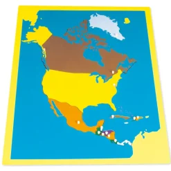 TimeTEX Puzzlekarte Nordamerika