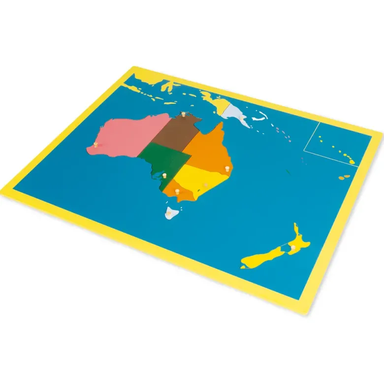 TimeTEX Puzzlekarte Ozeanien "Montessori Premium"
