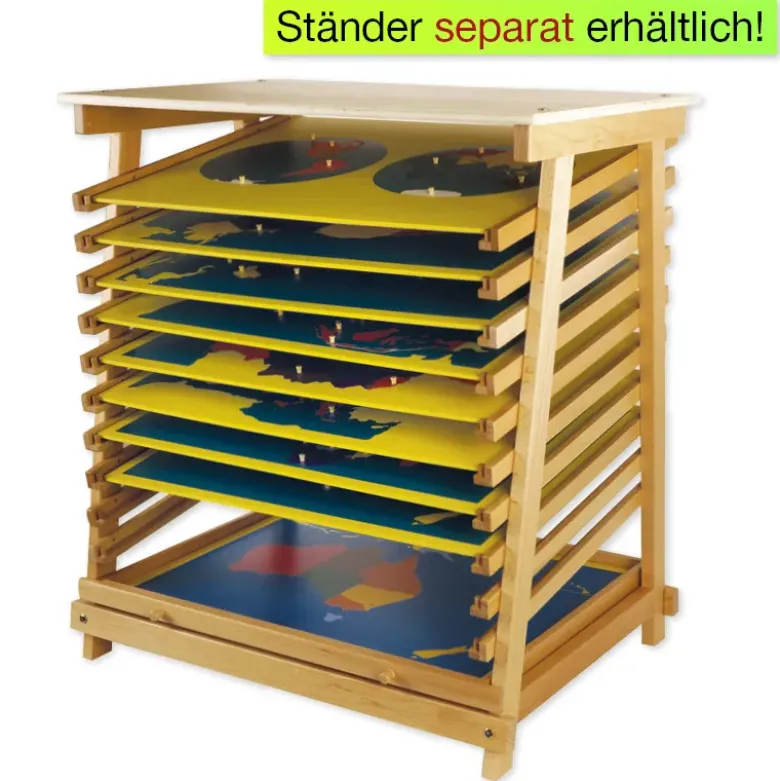 TimeTEX Puzzlekarte Südamerika "Montessori Premium"