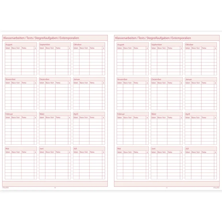 TimeTEX Referendariats-Planer "Completo" A4-Plus