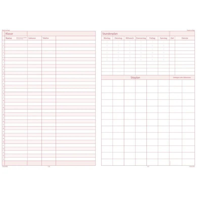 TimeTEX Referendariats-Planer "Completo" A4-Plus