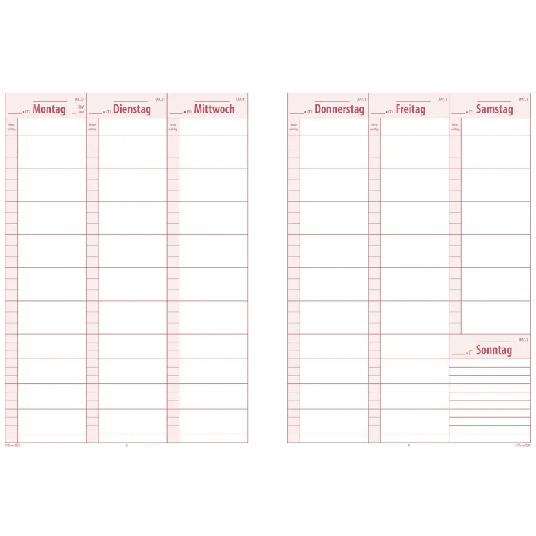 TimeTEX Referendariats-Planer "Documento lose Blatteinlage", A4