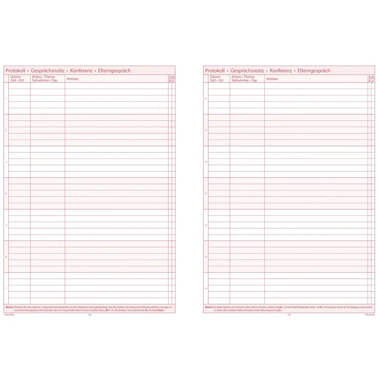 TimeTEX Referendariats-Planer "Documento lose Blatteinlage", A4