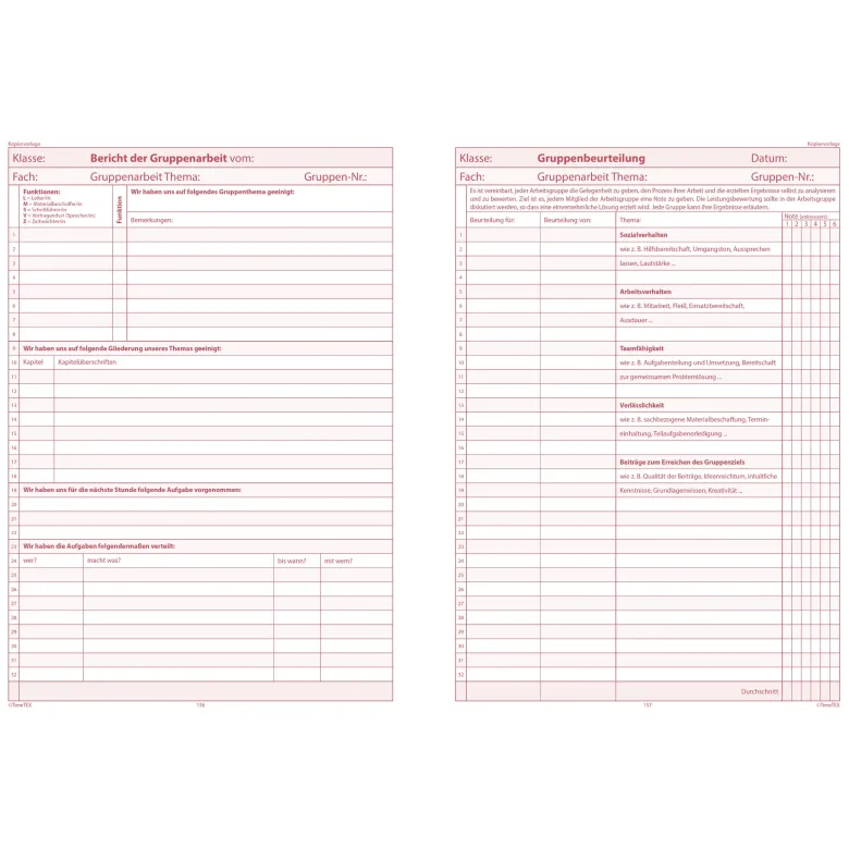 TimeTEX Referendariats-Planer "Documento lose Blatteinlage", A4