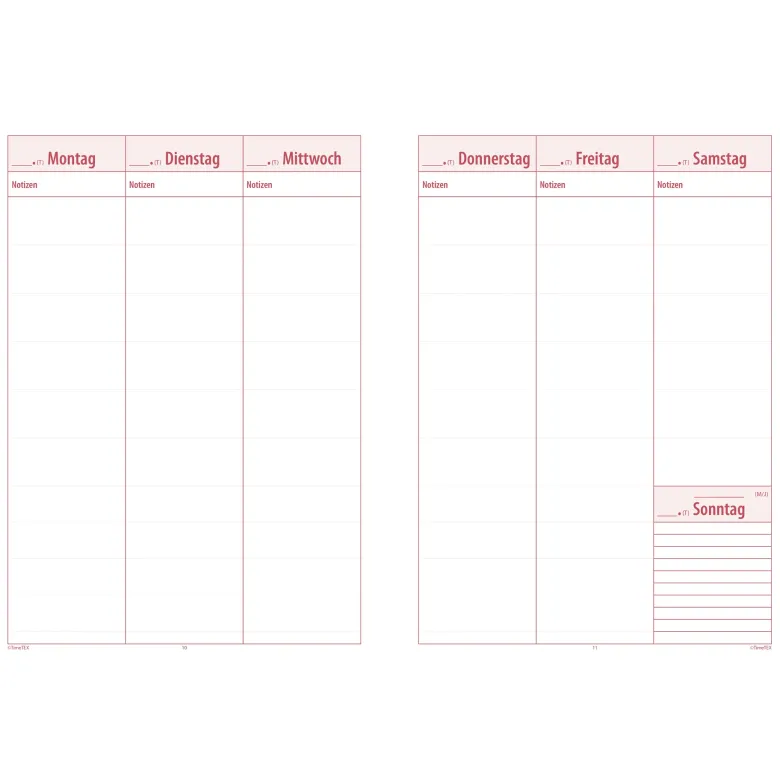 TimeTEX Referendariats-Planer "Documento lose Blatteinlage", A4